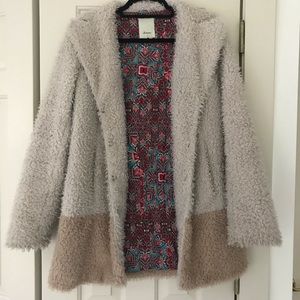Anthropologie Fira Sherpa Coat